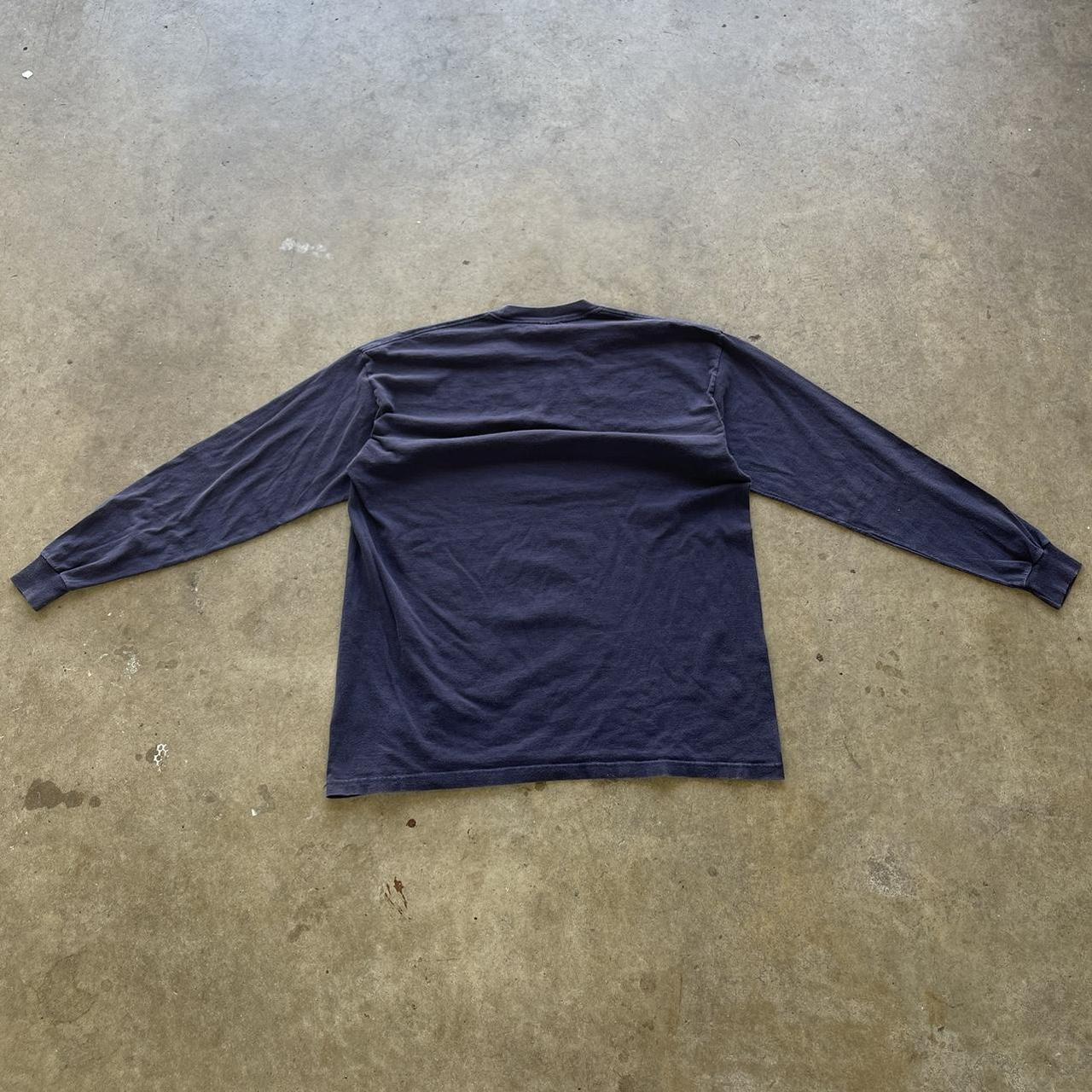 Men's Vintage Navy Majestic blank Heavyweight Tshirt Size XL