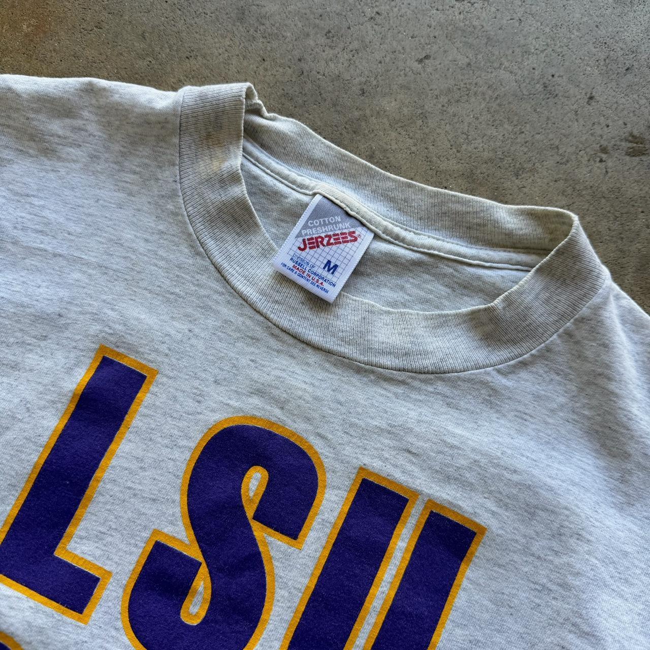 LSU Vintage LSU Football GEAUX DINARDEAUX We are back 90s Tshirt Medium Jerzees tag