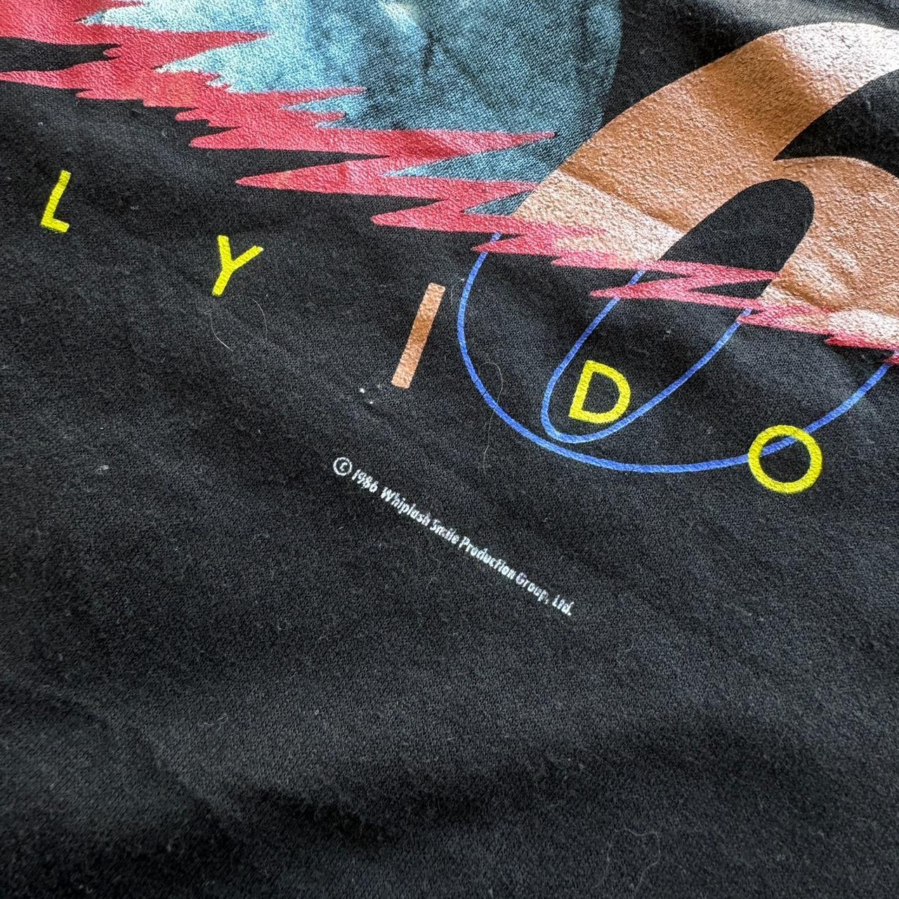 Vintage BILLY IDOL T Shirt 1986 Whiplash Smile tour concert band tee Size XL