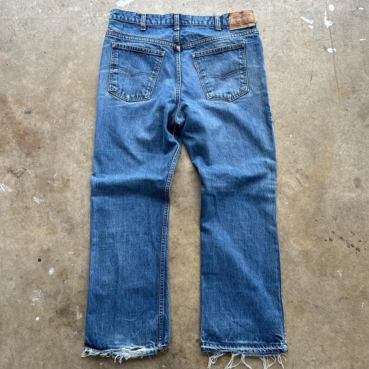 Men's Vintage 80's Orange tab Levi's Jeans Size 38x30