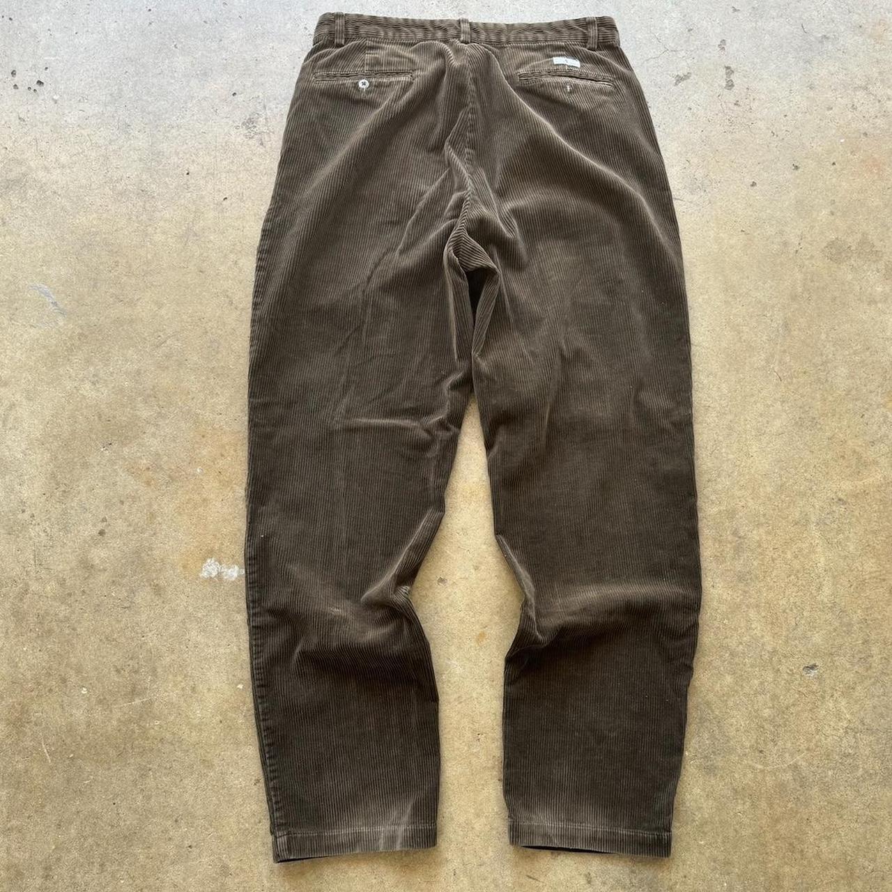 Vintage 90s POLO RALPH LAUREN PANTS 33x34 Cotton CORDUROY Polo Cords Brown