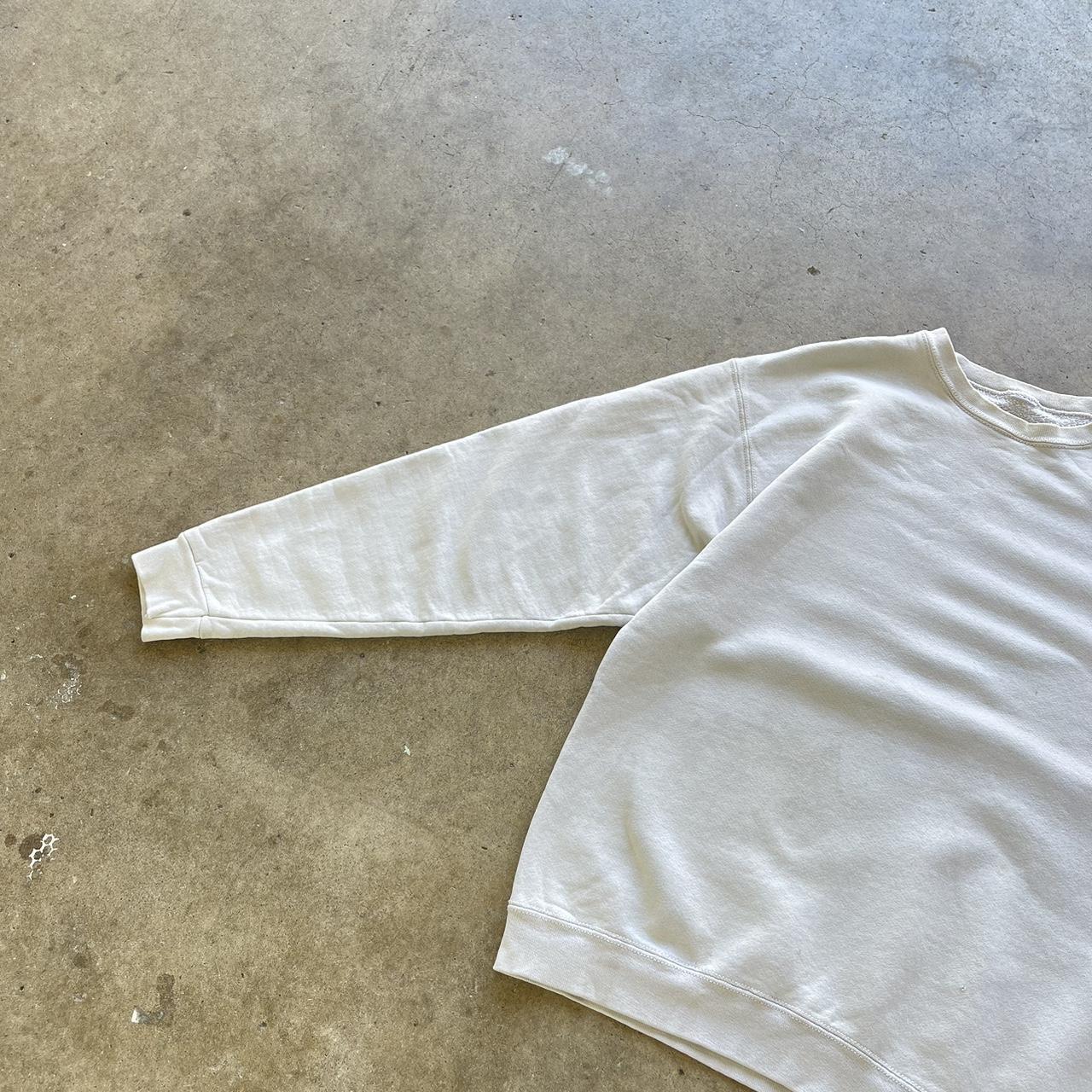 Men's Vintage Cream blank Heavyweight crewneck Size XL