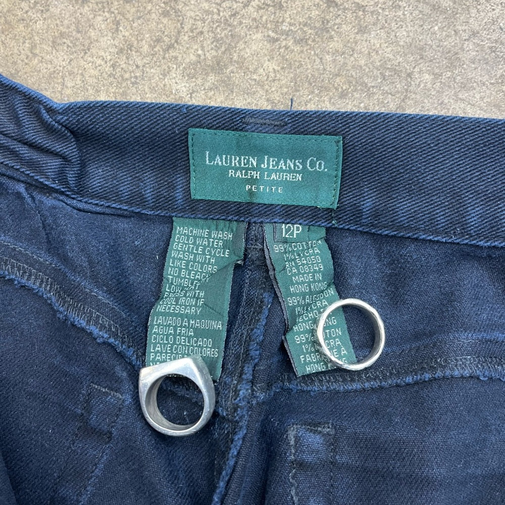 Women’s Vintage green label Ralph Lauren navy blue jeans size 12p
