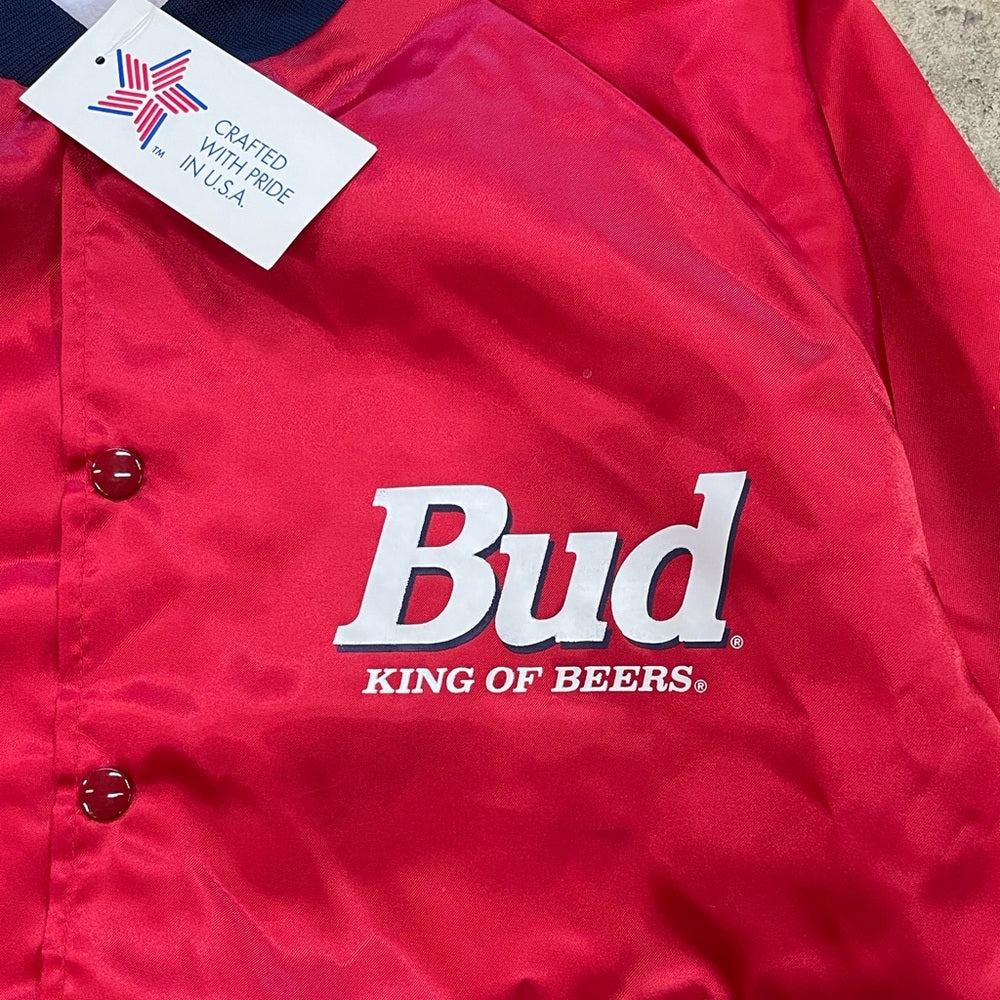 Vintage 90s Budweiser Bomber Jacket New with tags