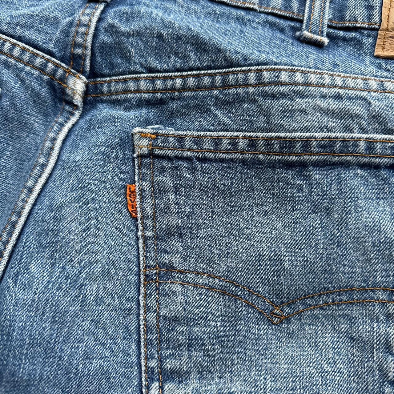 Men's Vintage 80's Orange tab Levi's Jeans Size 38x30