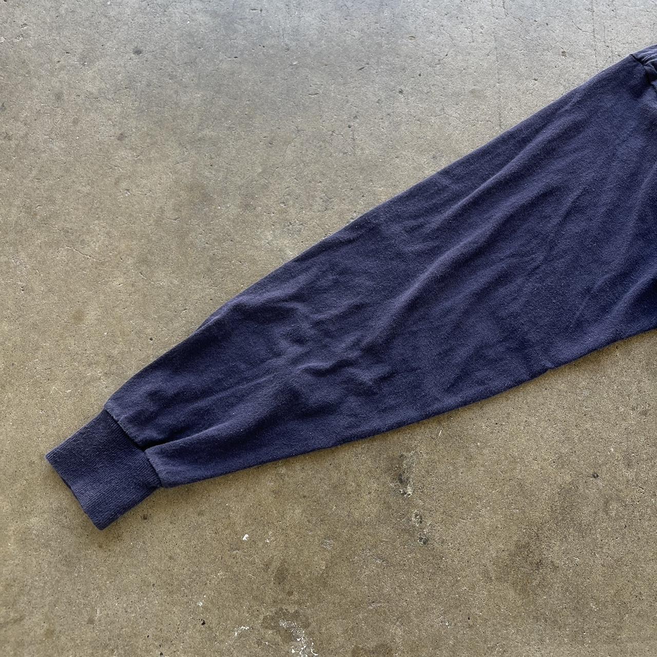 Men's Vintage Navy Majestic blank Heavyweight Tshirt Size XL