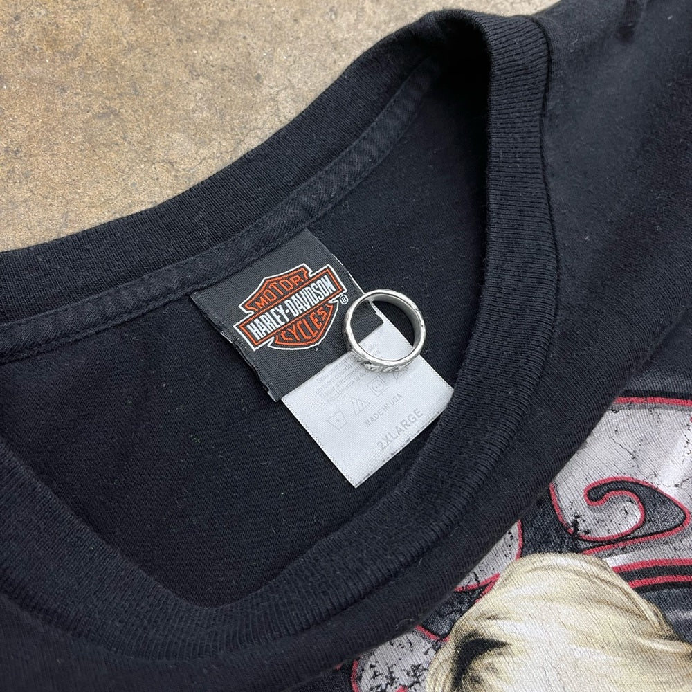 Harley Davidson Plainfield, IN Girl graphic tee Size 2XL