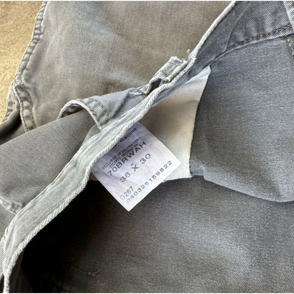 Men’s Vintage Faded grey Wrangler? tactical cargo pants size 36x30