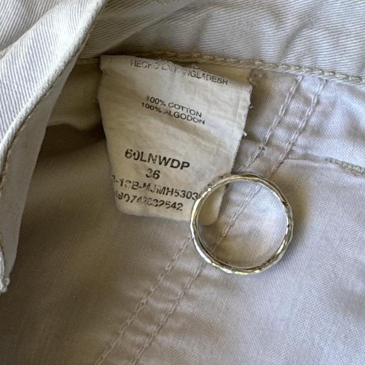 Men's Vintage 90's White Wrangler Cargo Shorts Size 36