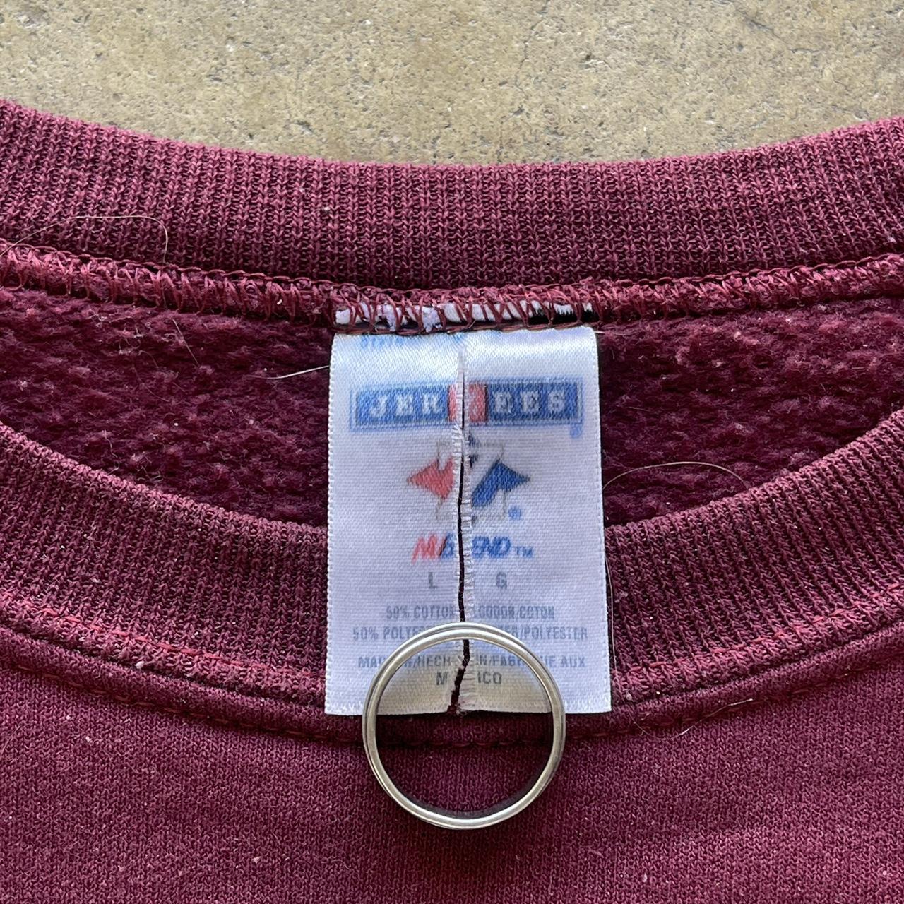 Men's Vintage Maroon Jerzees blank Heavyweight crewneck Size L