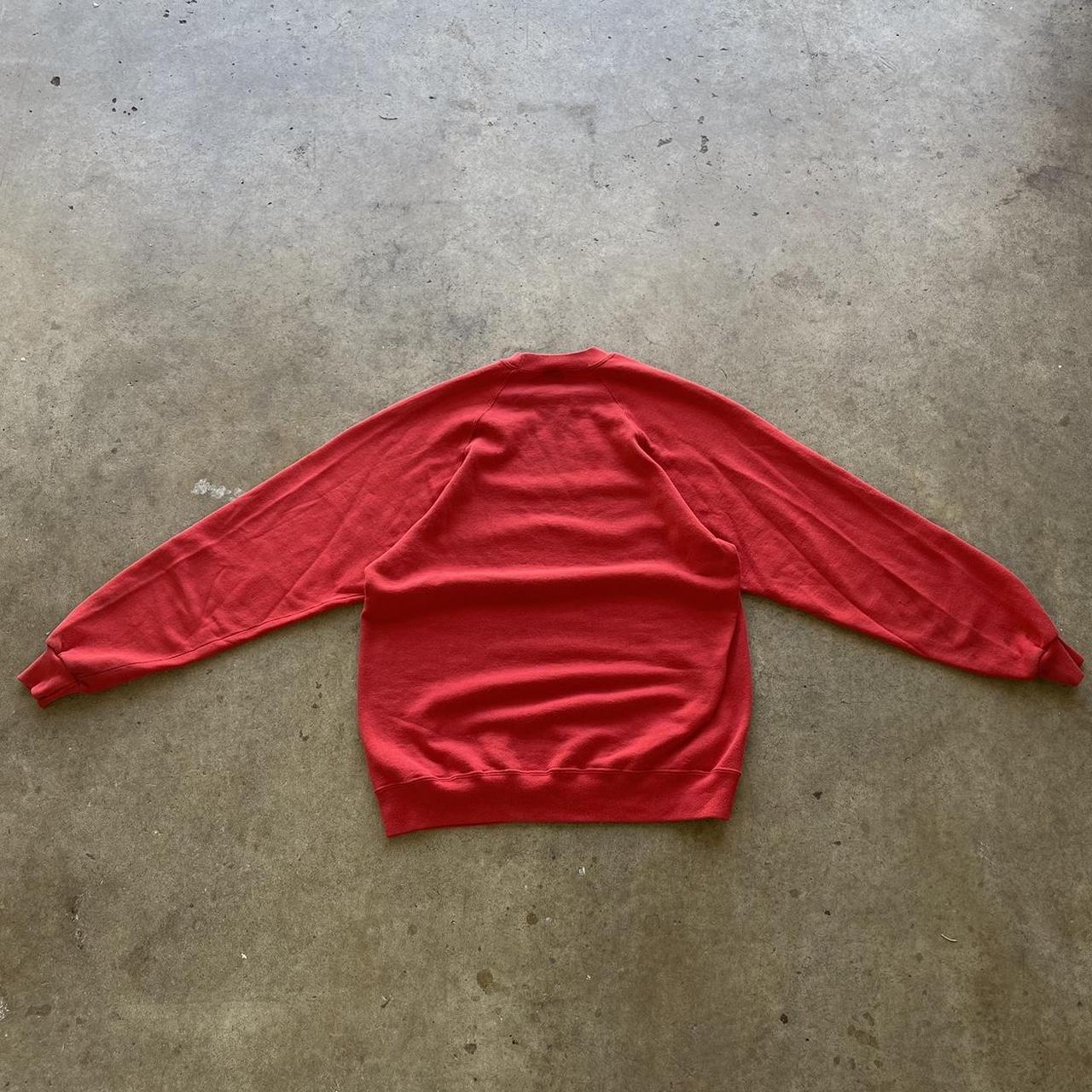 Vintage Jerzees 80s stitch Blank red crewneck size XXL