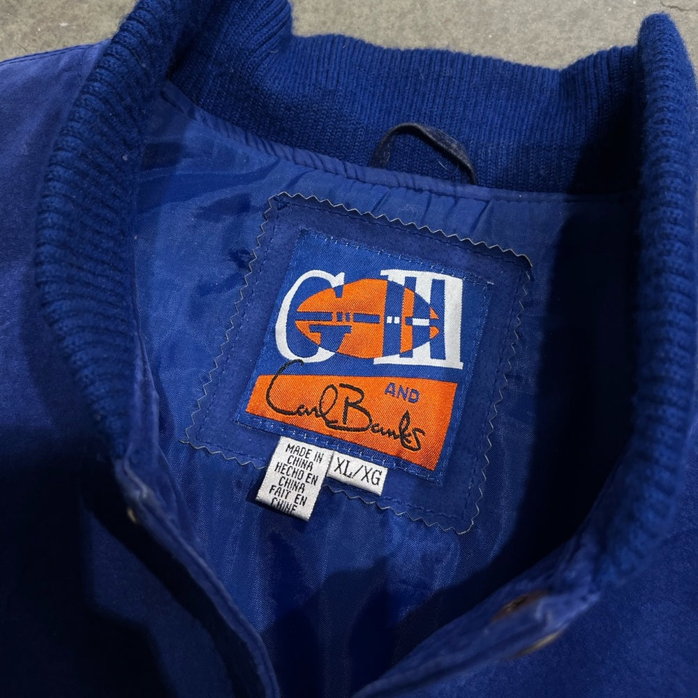 Vintage 90s Denver Broncos Leather Varsity Jacket Size XL