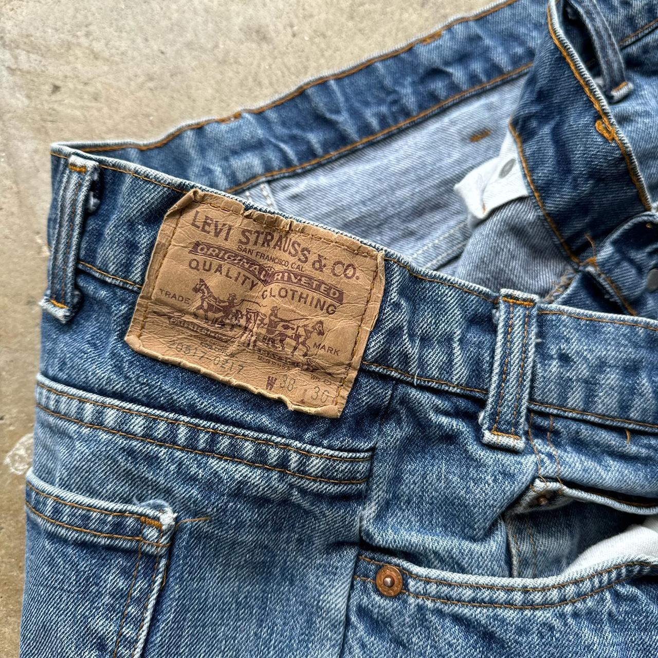 Men's Vintage 80's Orange tab Levi's Jeans Size 38x30