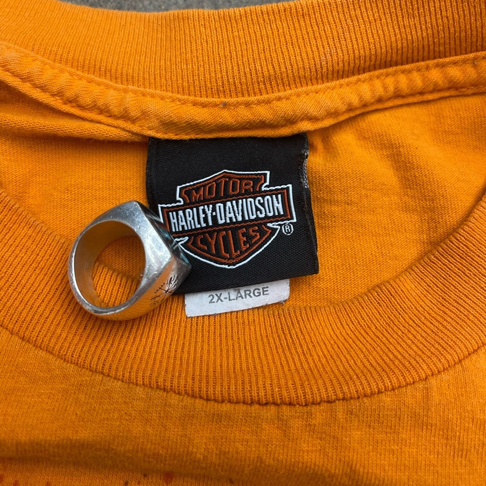 Men's vintage Harley Davidson Skull Graphic t-shirt size XXL