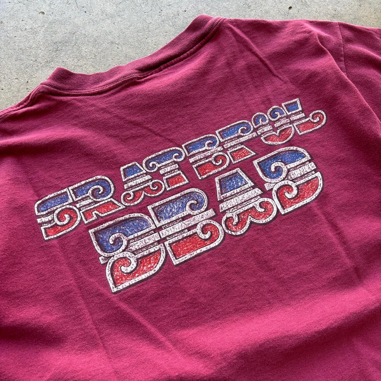 Grateful Dead Vintage 1994 GDM Aztec Mayan Stone Oneita T-Shirt Maroon Size Large