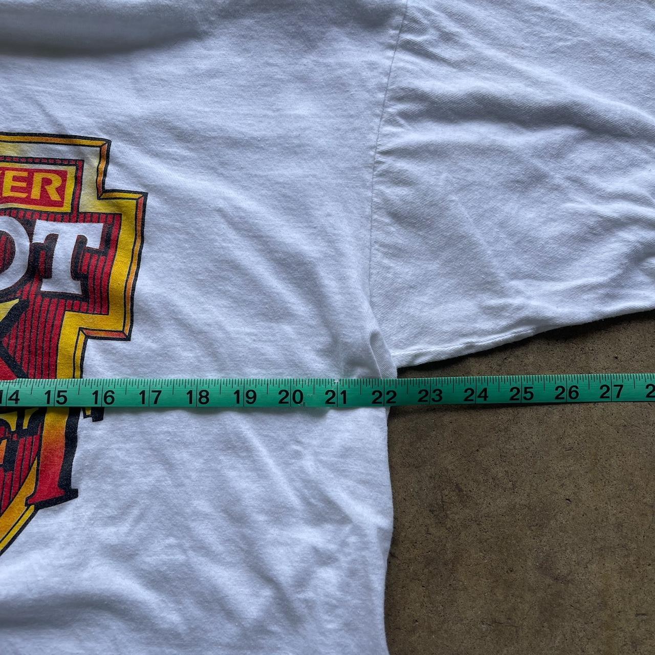 Rare Vintage Hiram Walker Red Hot Back Draft Liquor Schnapps Tshirt Size XL