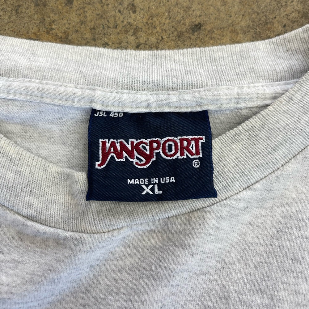 Vintage 90s Jansport Nebraska cornhuskers embroidered longsleeve t-shirt size XL