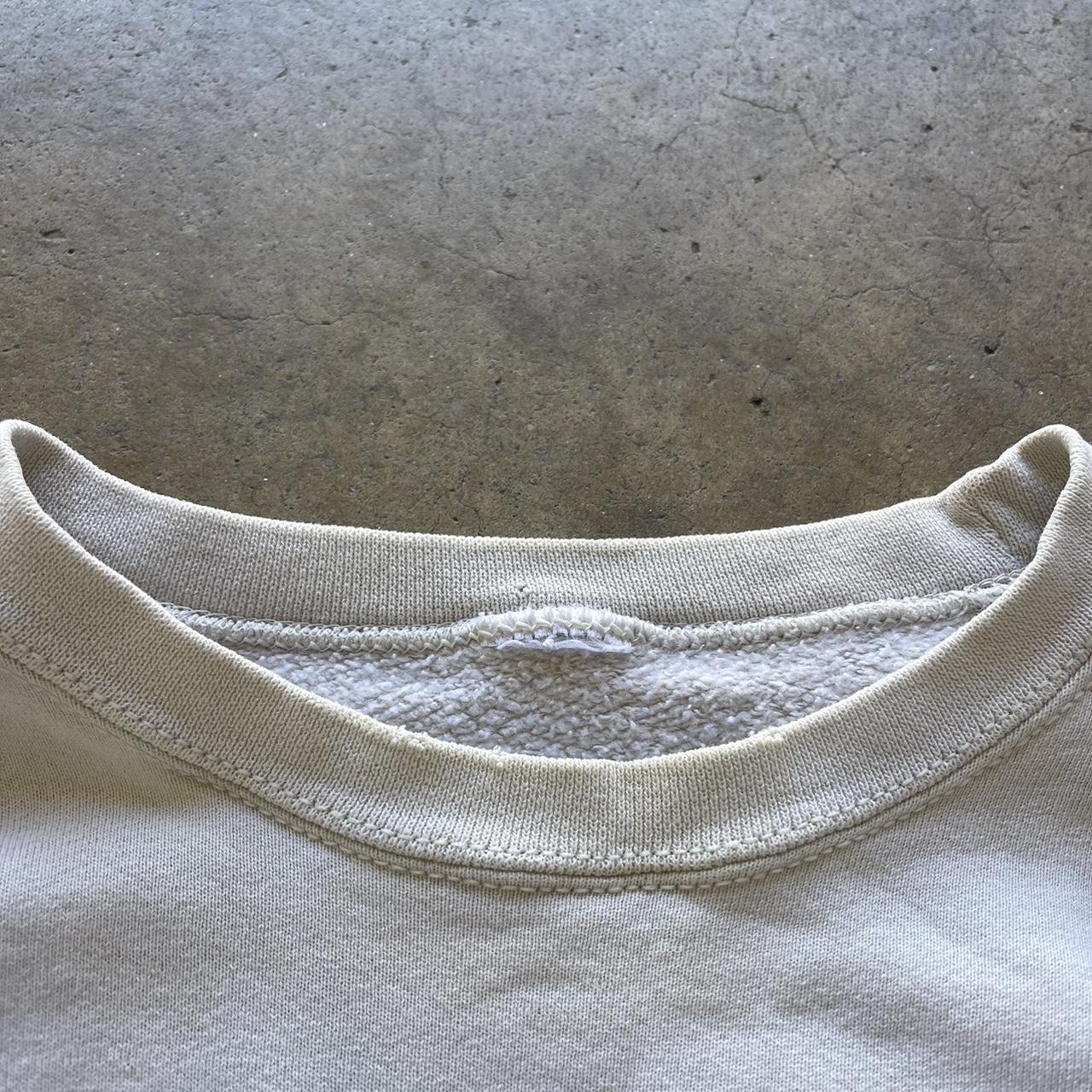 Men's Vintage Cream blank Heavyweight crewneck Size XL
