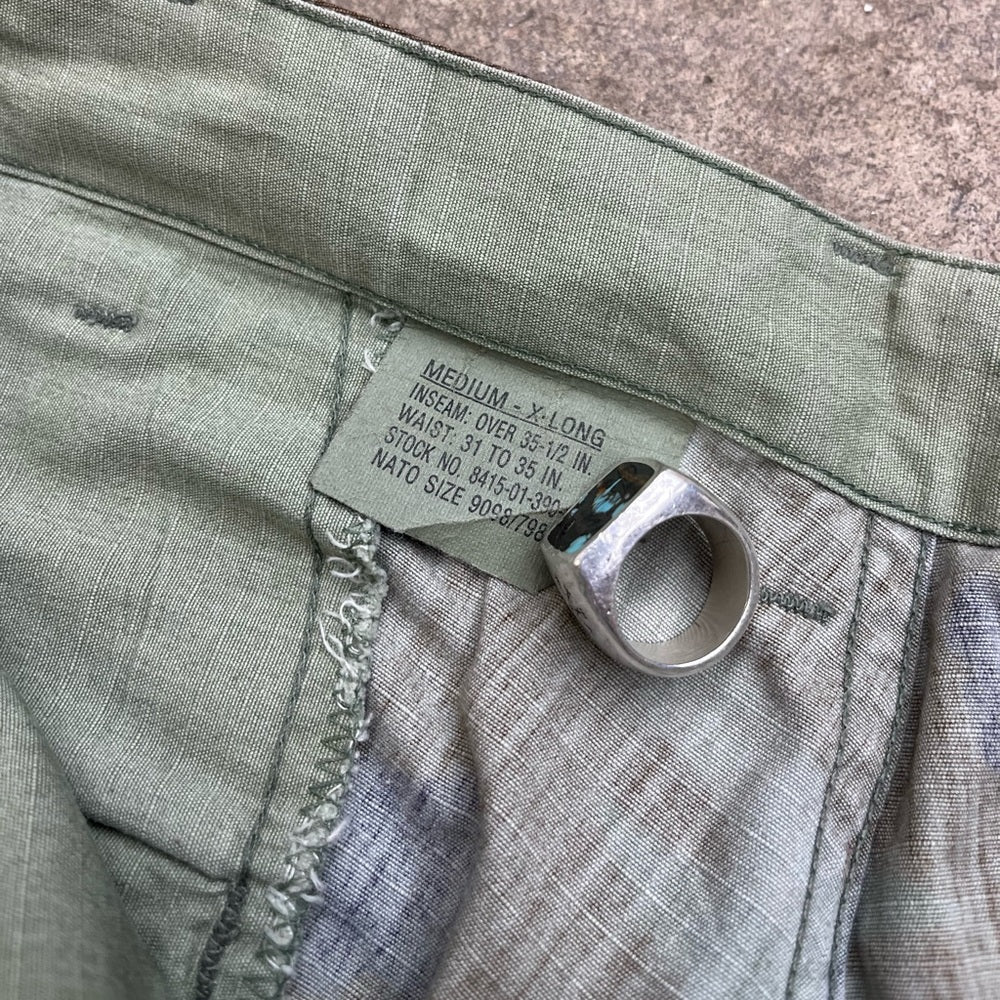 Men’s Vintage 90s Military double knee camo cargo pants size medium long