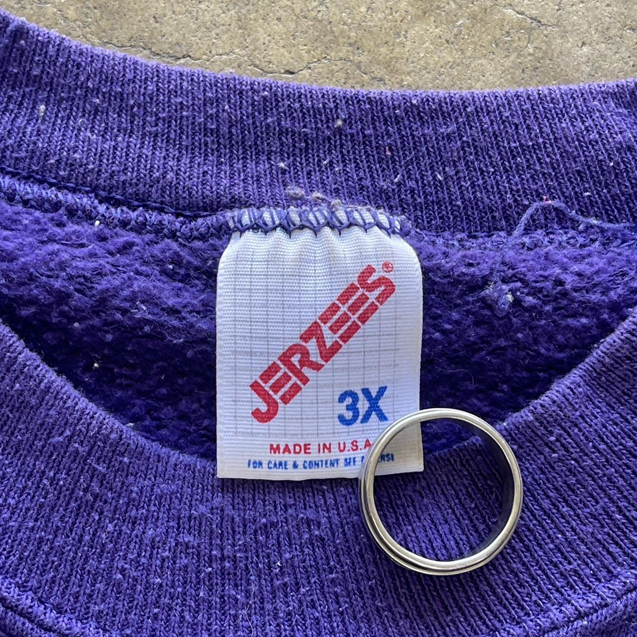 Vintage purple blank Jerzees heavyweight crewneck size 3XL