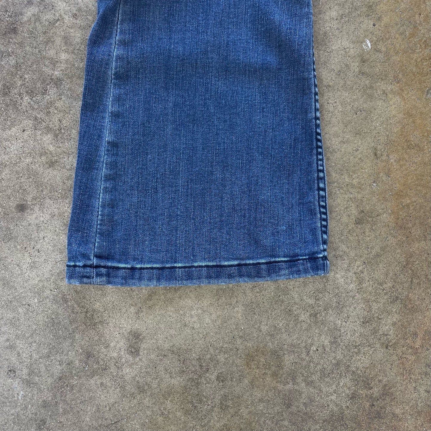 Flare Denim Jeans With a Great Wash