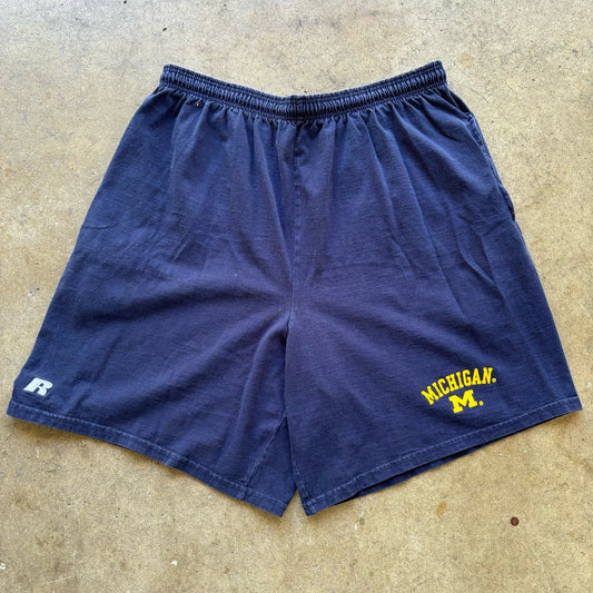 Vintage Russell Athletic Michigan Sweat shorts size Large