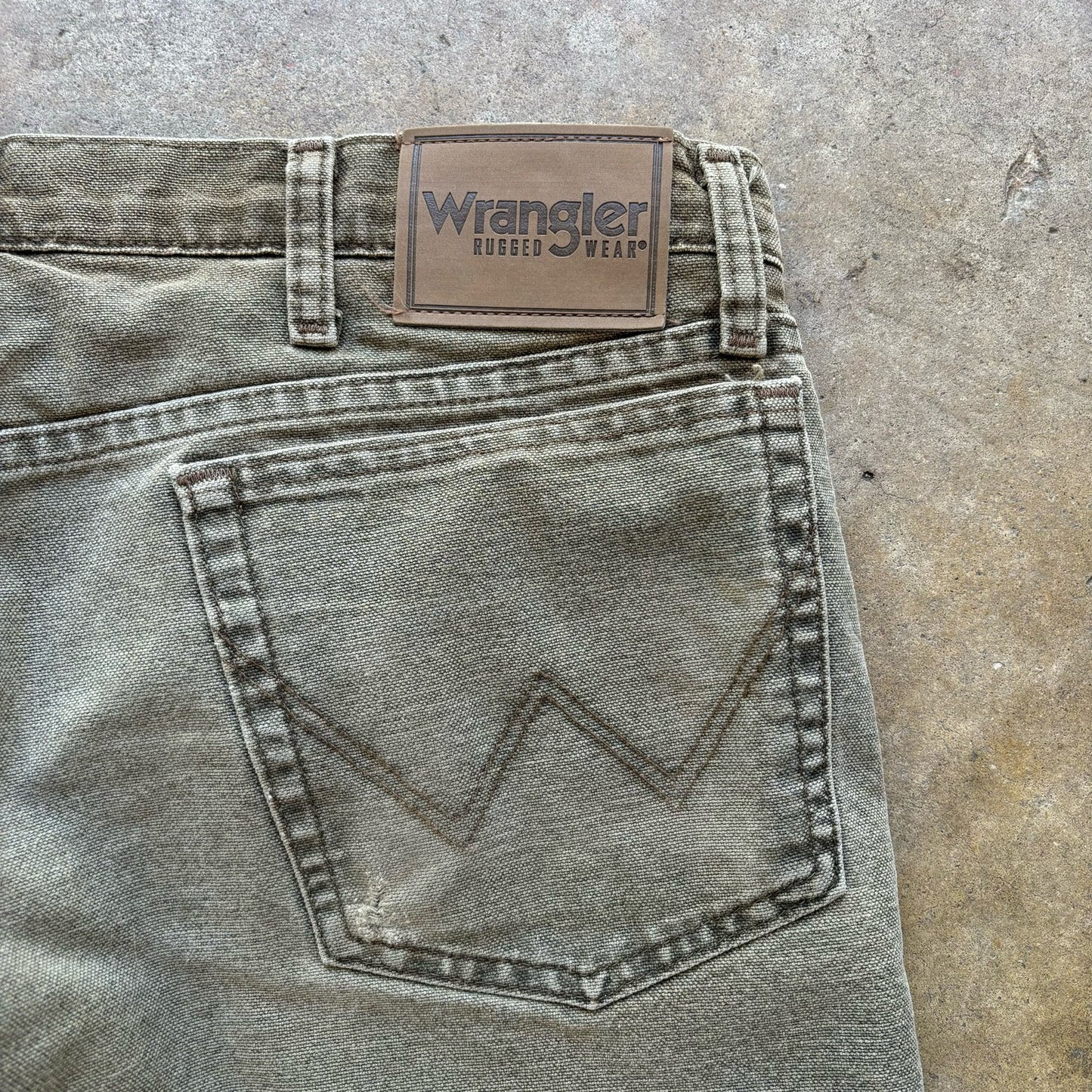 Vintage Blanket Lined brown Wrangler Pants Size 36x30