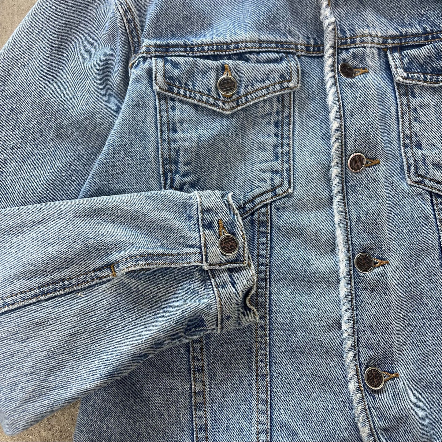 Vintage Road Rags Jeans Co. Thrashed Denim Jacket