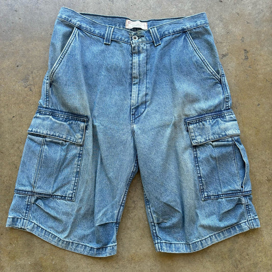 Vintage Levi's Cargo Jean Shorts Size 34