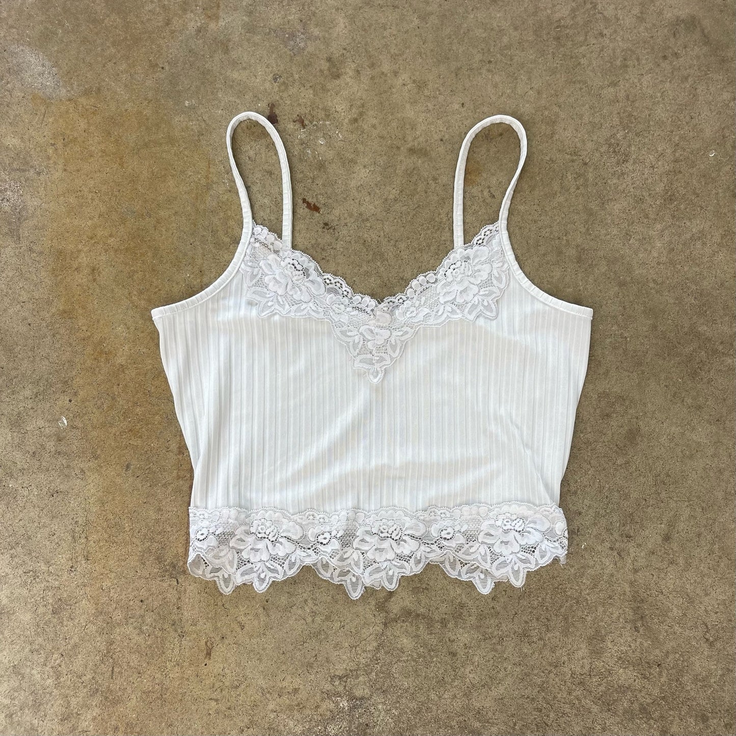 White Lace Crop-Top