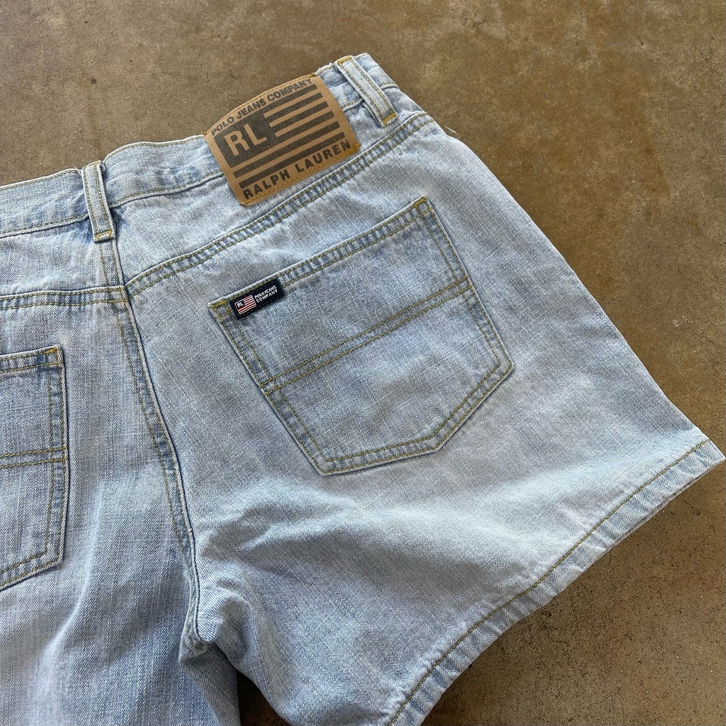 Ralph Lauren Denim Shorts Early 90's With a Great Wash