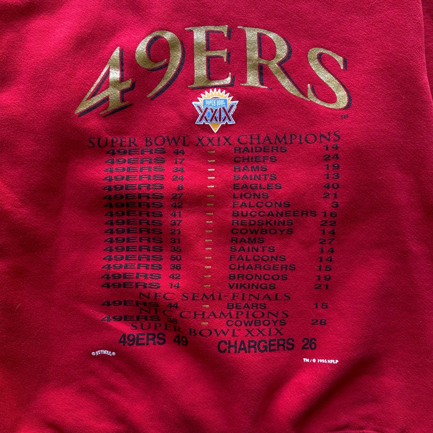 Vintage 1994 San Francisco 49ers Super Bowl XXIX
Crewneck