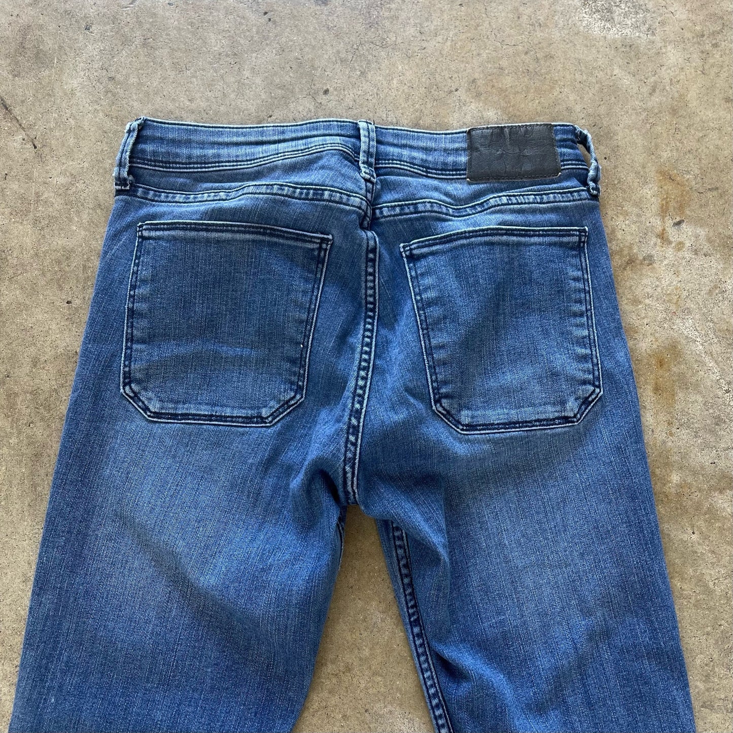 Flare Denim Jeans With a Great Wash