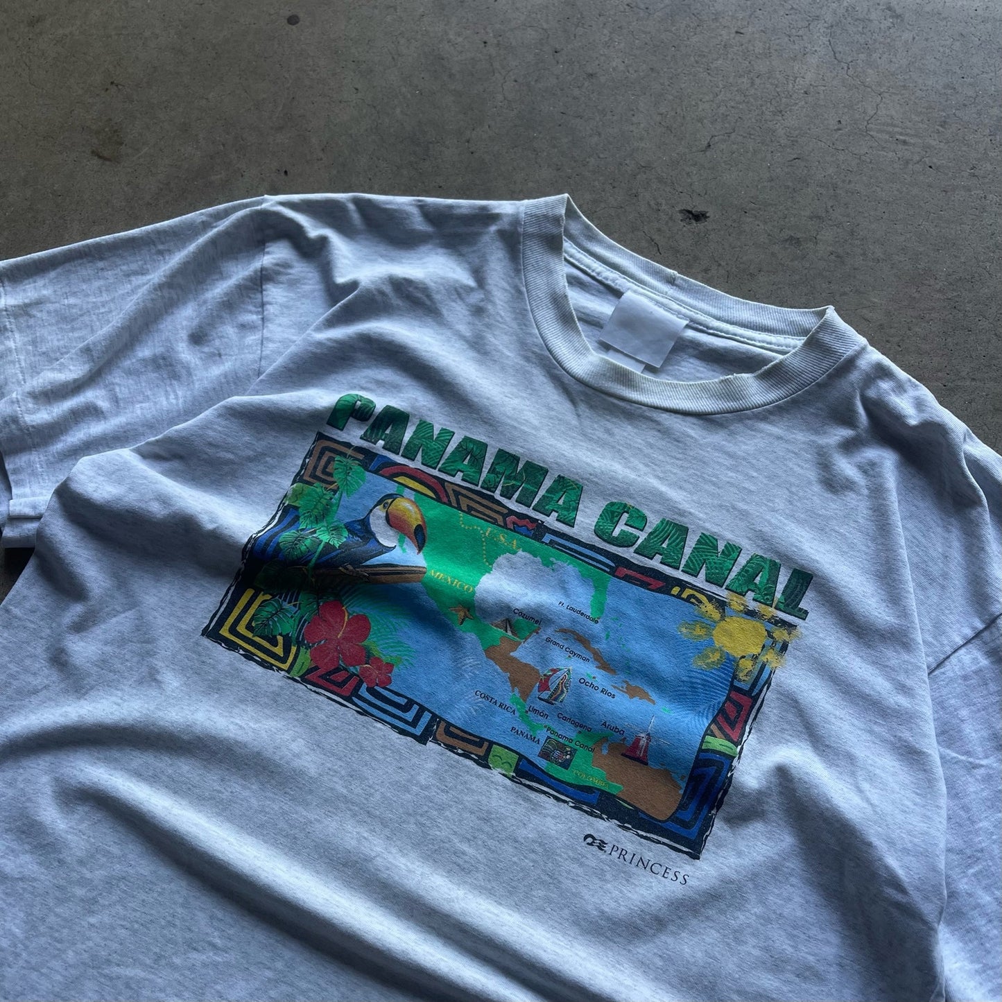 Vintage Panama Canal Tourist Shirt With a Cool Graphic