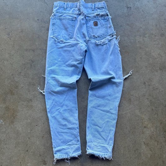 Carhartt Pants Vintage Thrashed Light blue Size 32x34