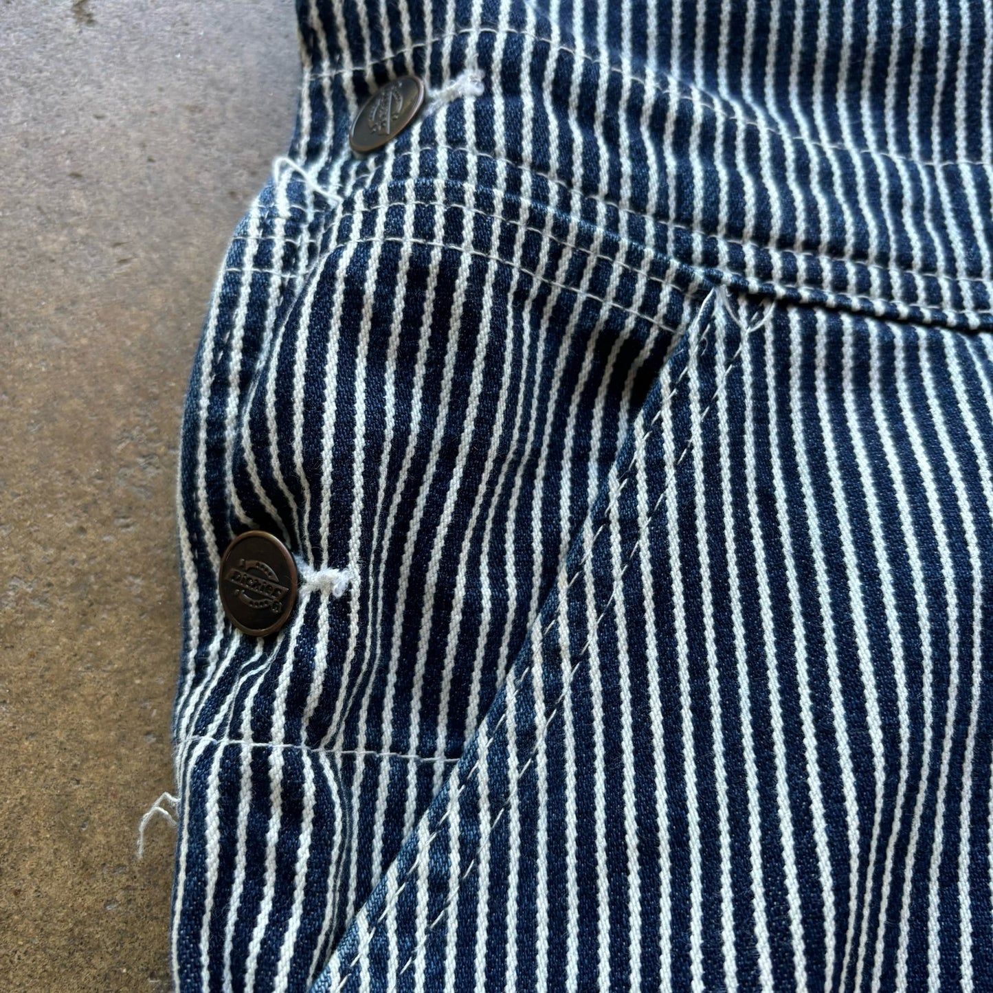 Vintage 90's Dickies Pinstripe Overalls Size 36x30