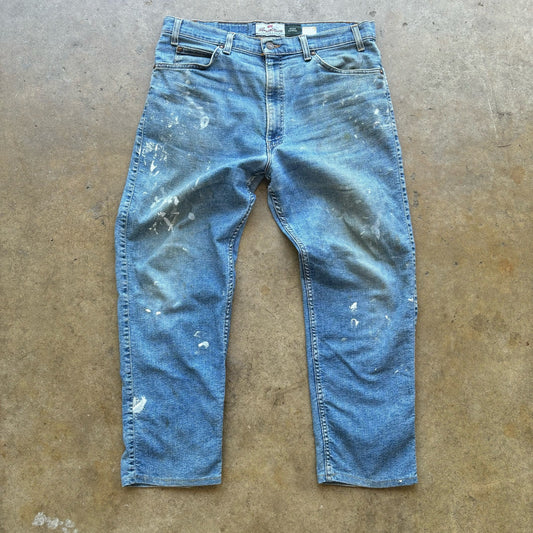 Vintage 90's Levi's 540 Paint splattered Jeans Size 36x29