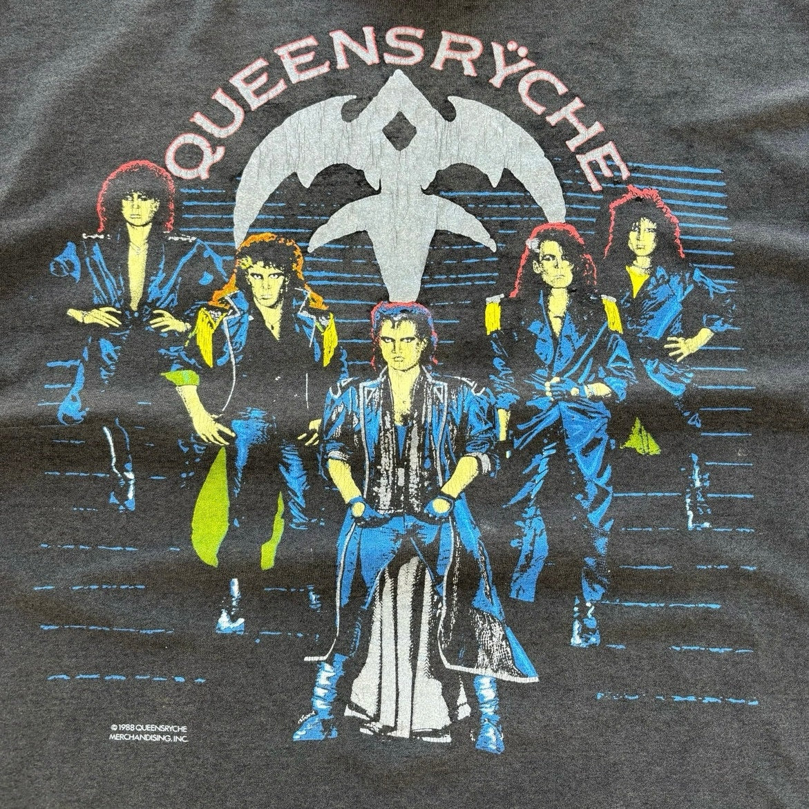 Vintage 1988 Queensryche Rage tour t-shirt Size XL