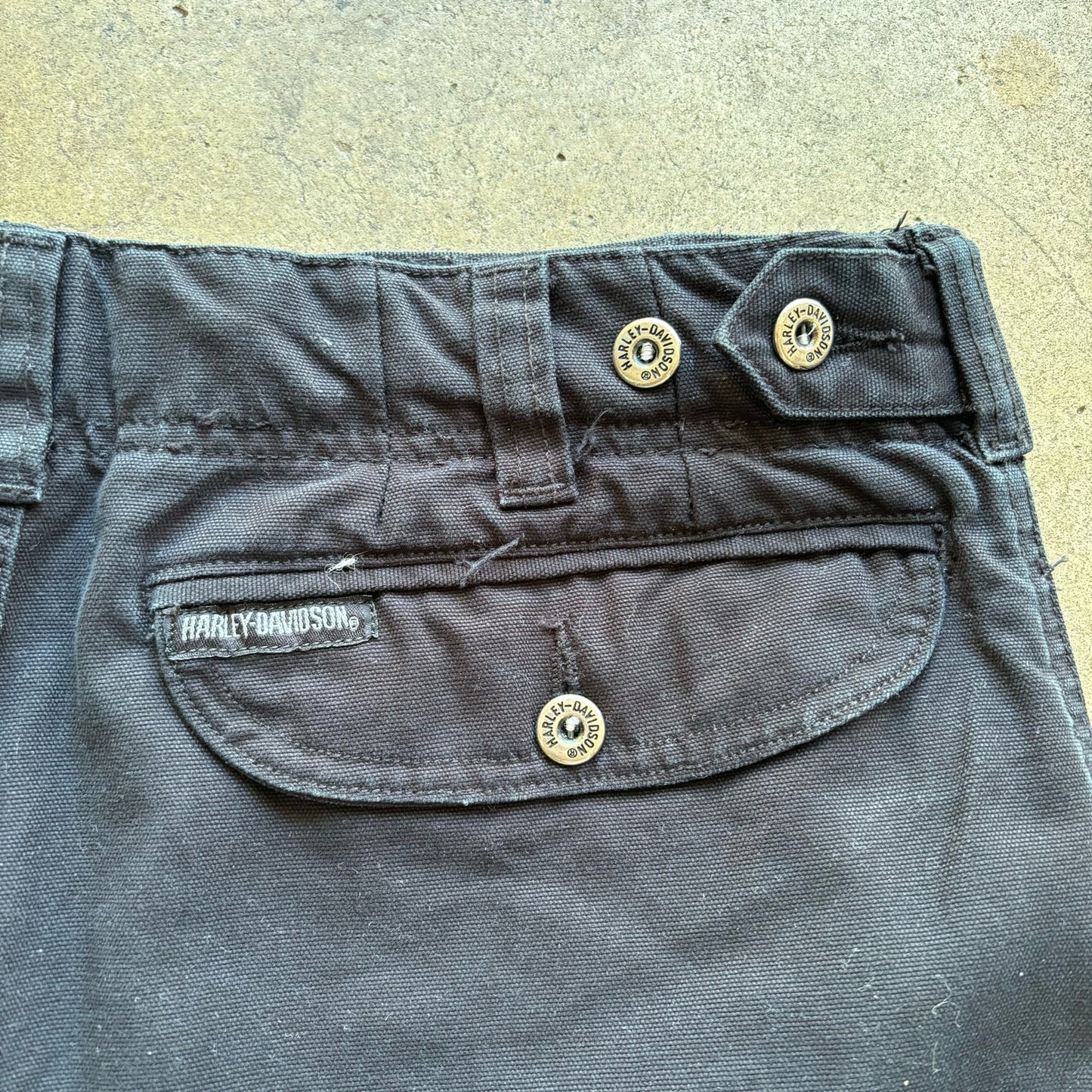 Y2k Harley Davidson Black Jean Shorts size 31