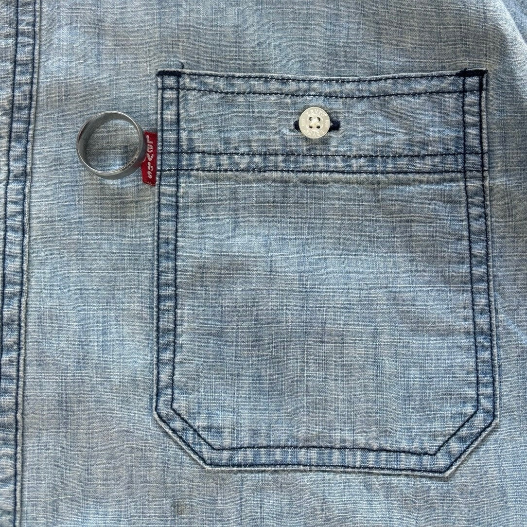 Levi's denim Washed Button-up Shirt Size XXL