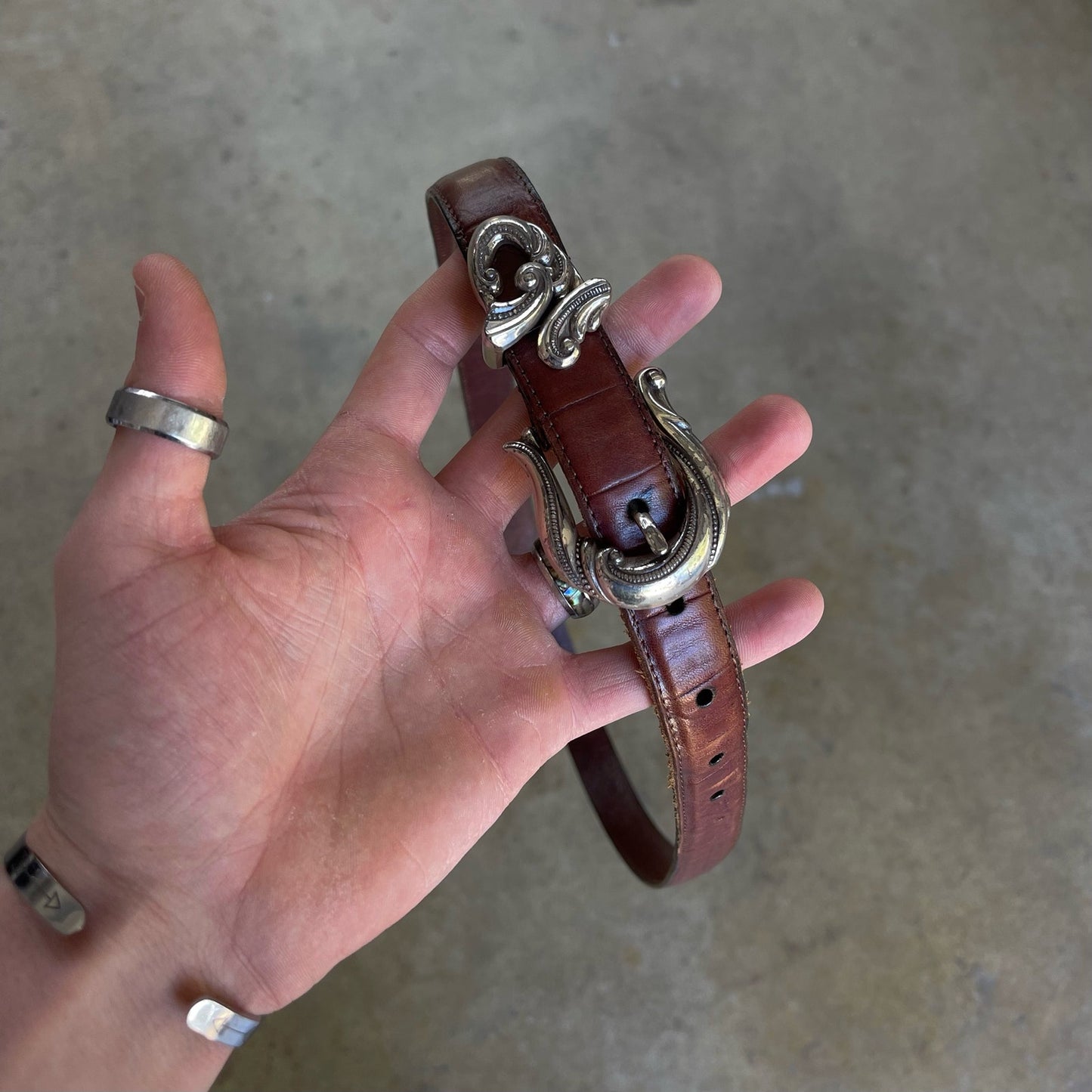 Vintage ColdWater Creek Belt With Silver Accents