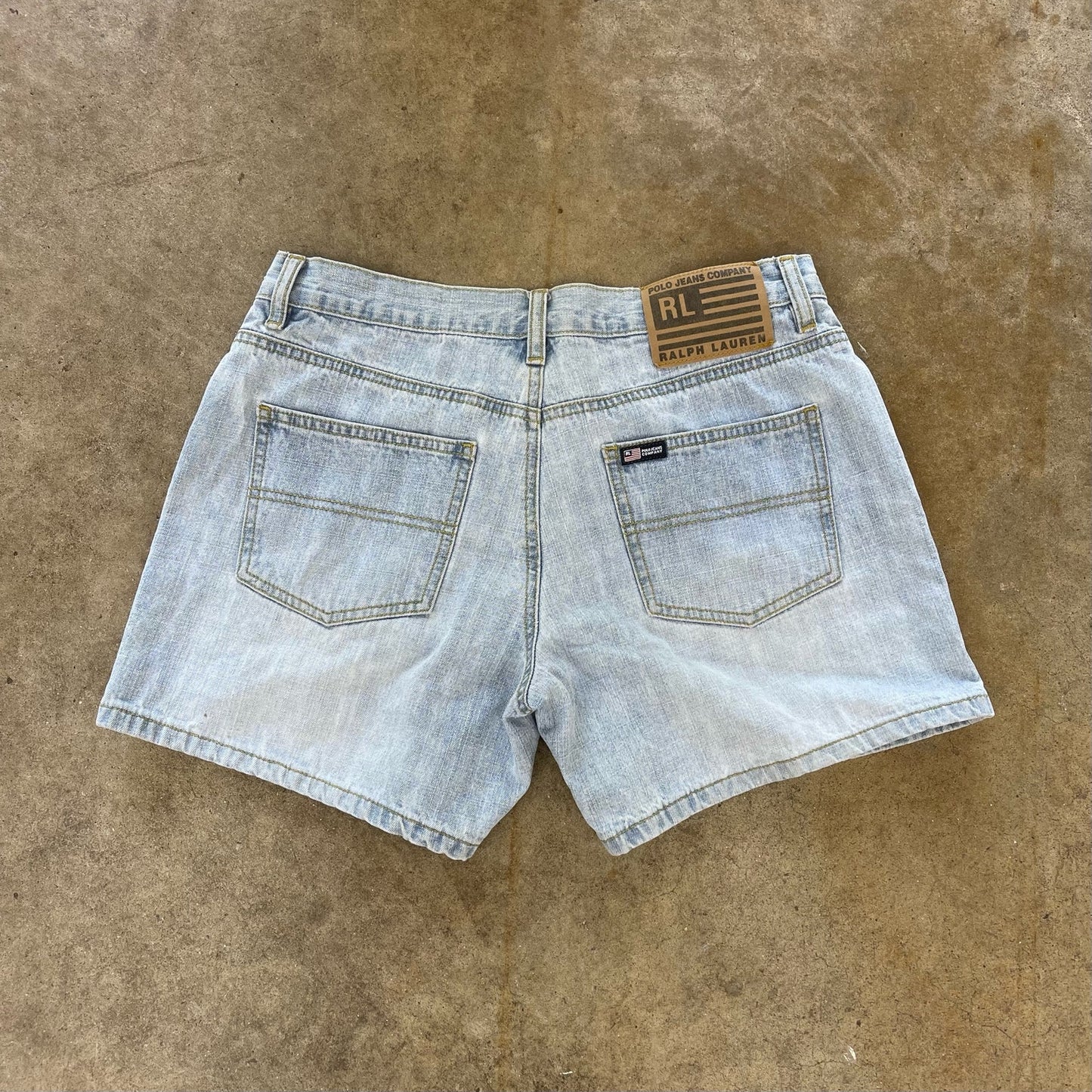 Ralph Lauren Denim Shorts Early 90's With a Great Wash