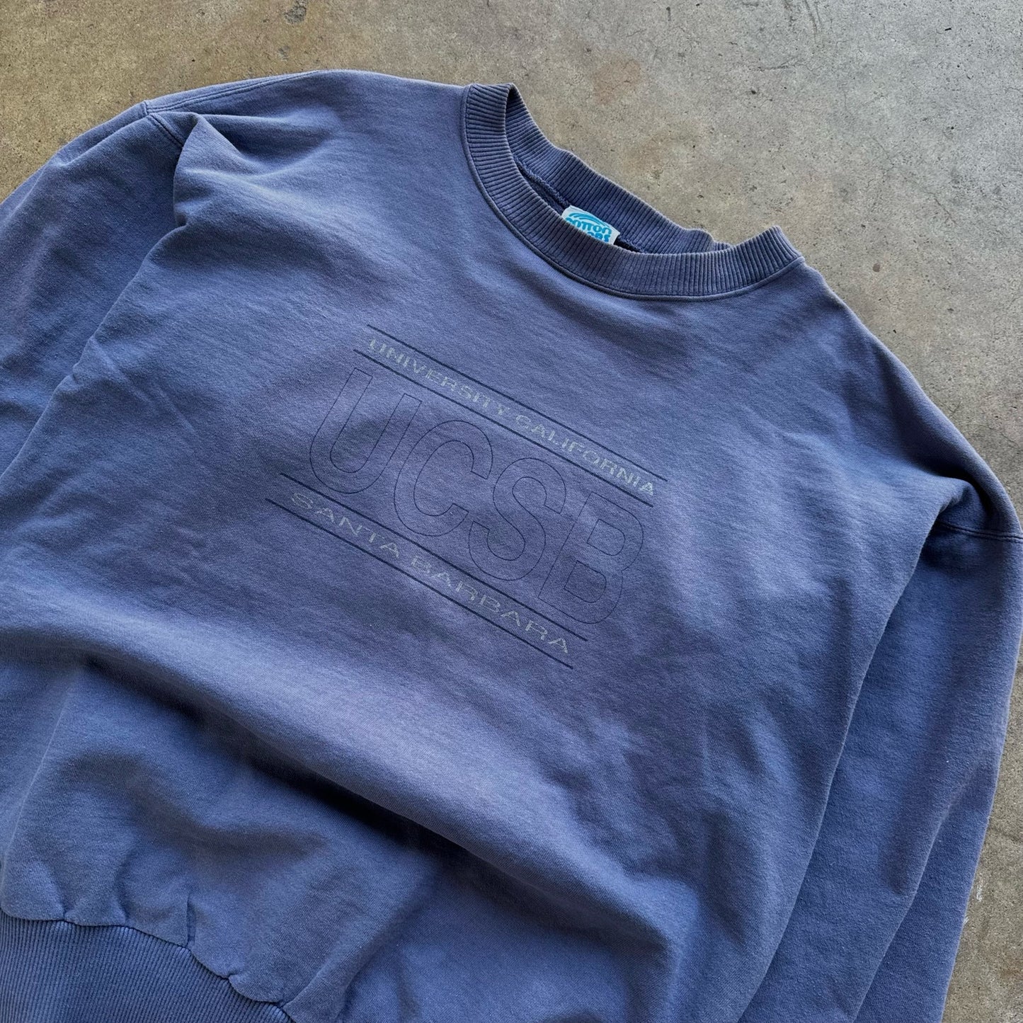 Vintage university California Santa Barbara faded crewneck