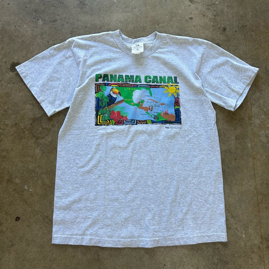 Vintage Single Stitch Panama Canal tshirt Size Large