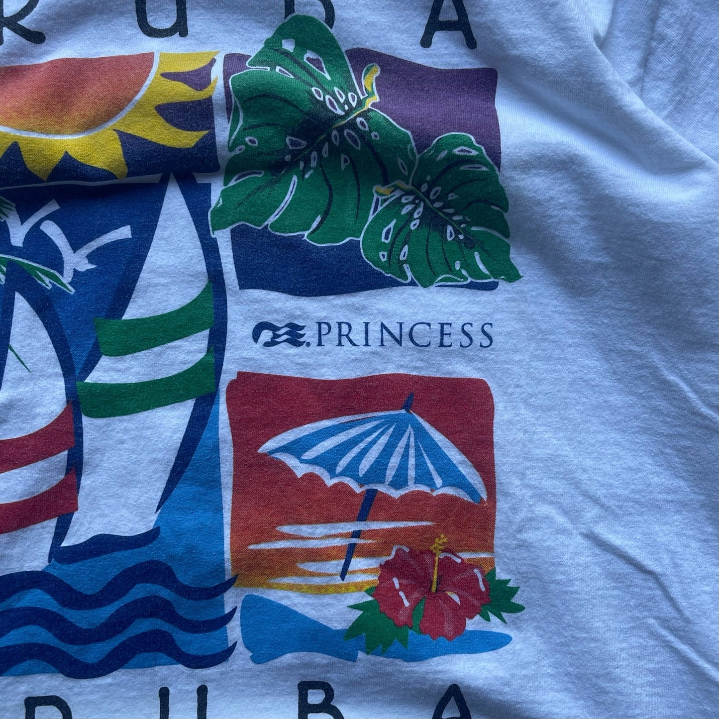 Princess Aruba Vacation 90s Graphic Tee