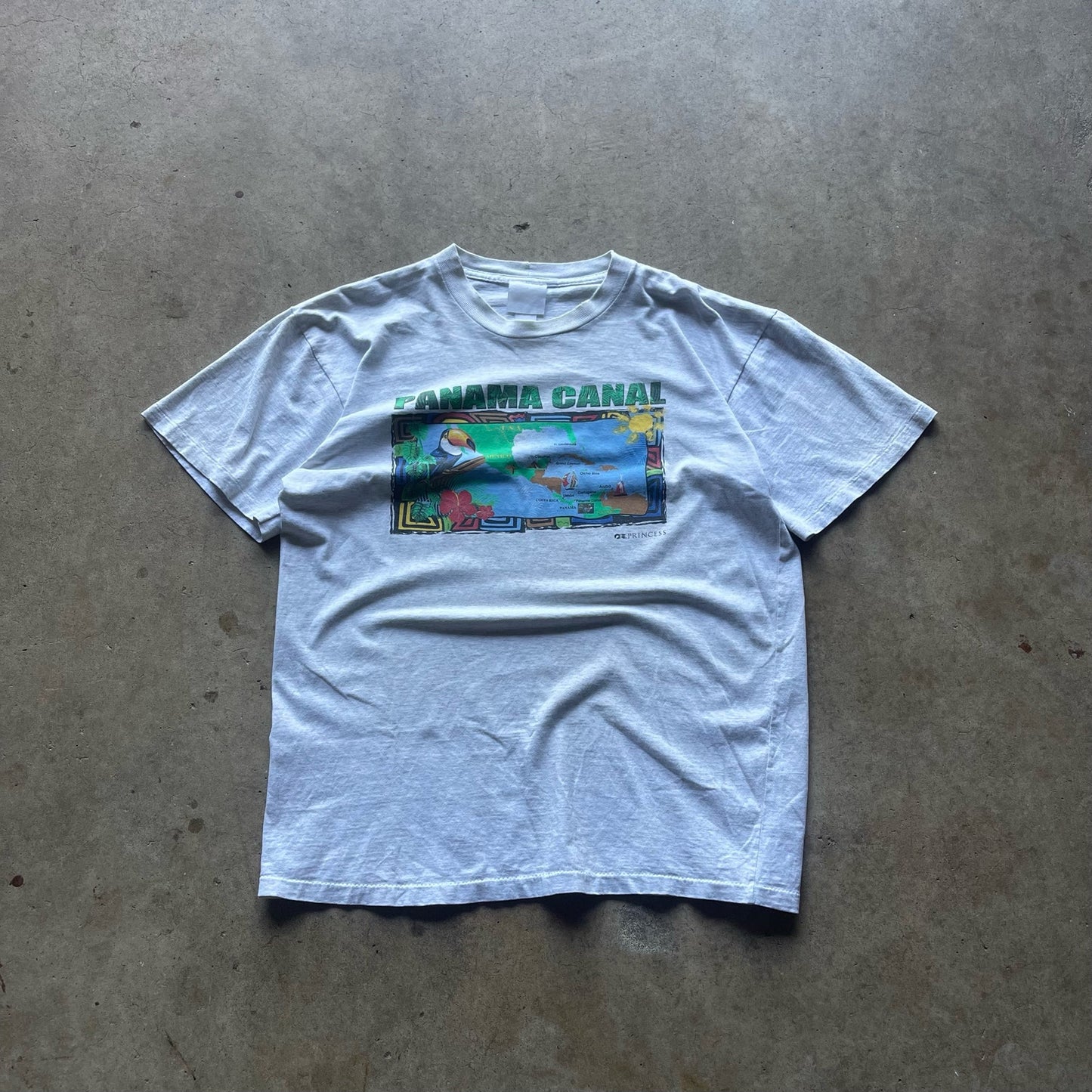 Vintage Panama Canal Tourist Shirt With a Cool Graphic