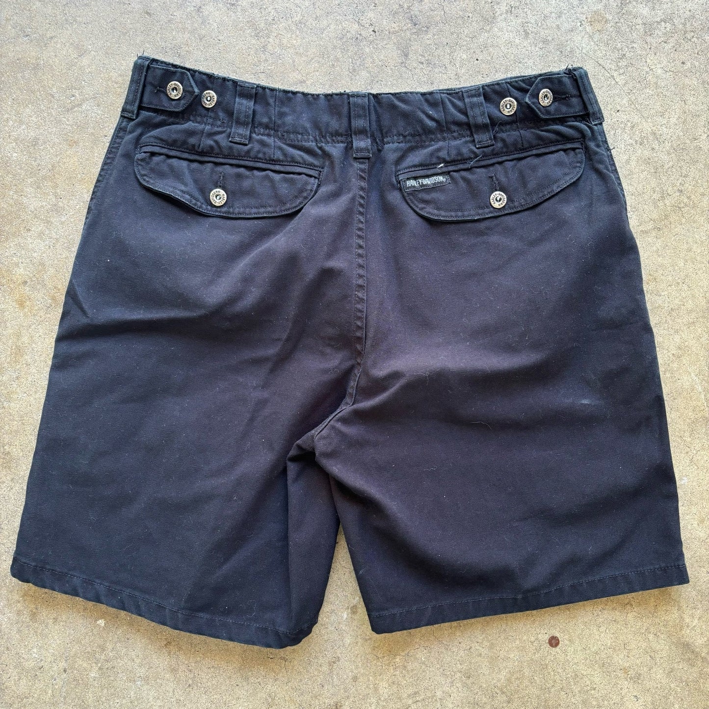 Y2k Harley Davidson Black Jean Shorts size 31