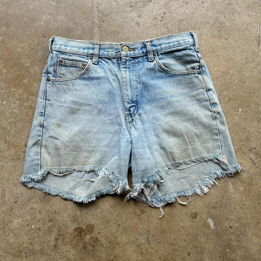 Vintage Faded Light blue Carhartt Jorts size 32