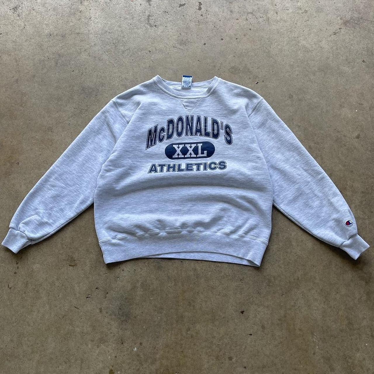 Vintage 90s Champion McDonalds Athletics Sweatshirt Large McDonalds XXL Athletics Spell Out Pullover Champion Usa Sportswear Sweater