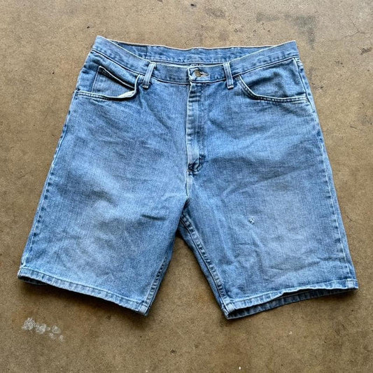 Vintage wrangler light blue Jean shorts Size 36